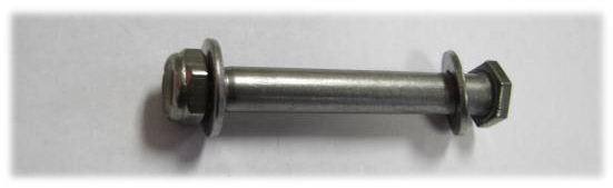 Hinge pin as bolt with nut