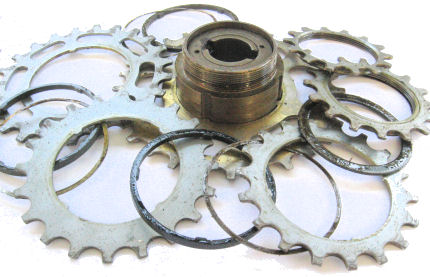 Pro Compe freewheel disassembled