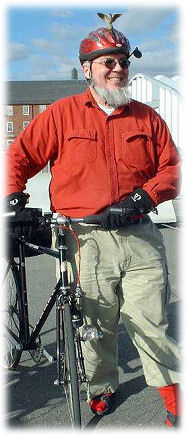 Sheldon with left-side drive bike
