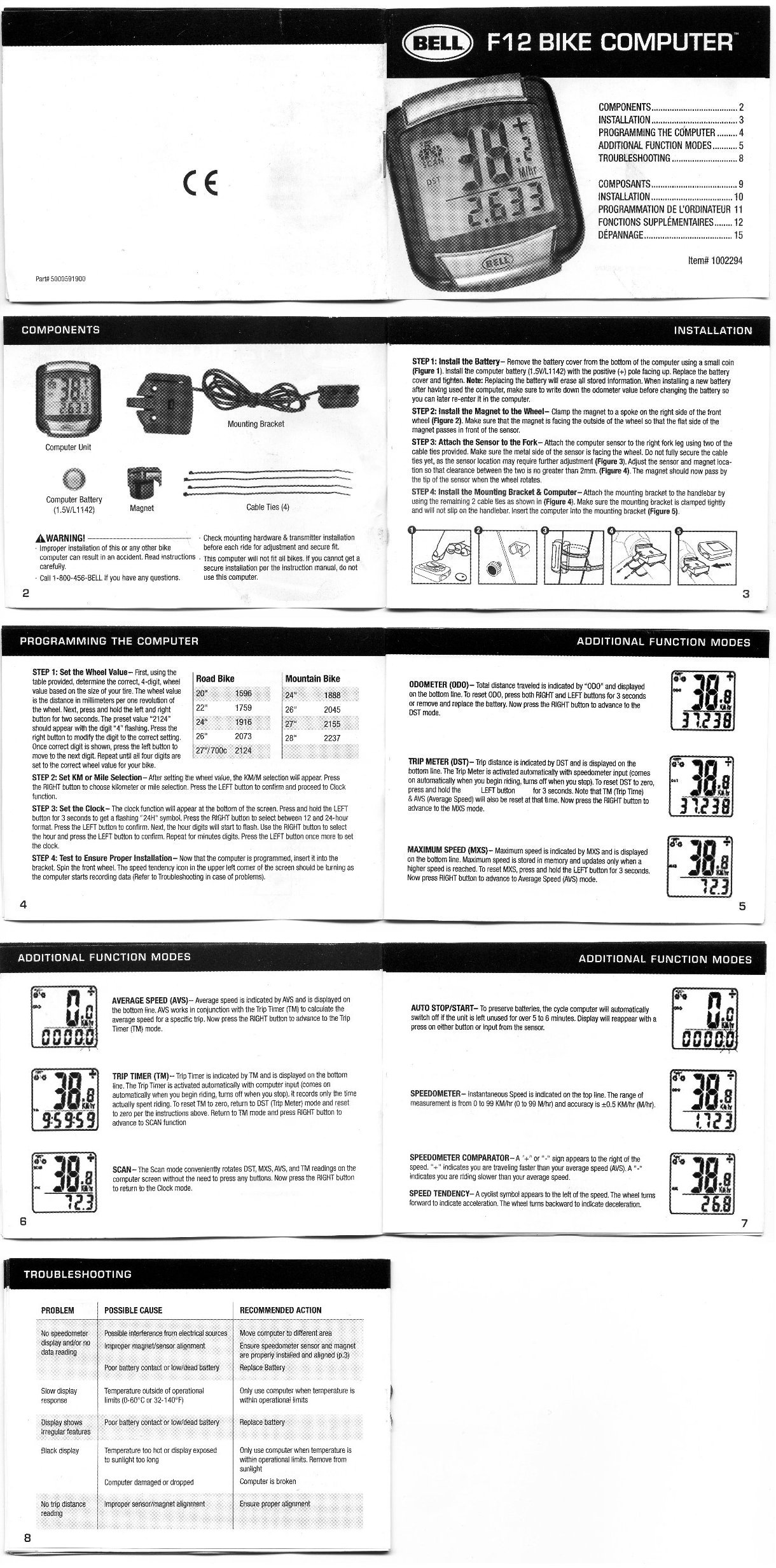 specialized sport bike computer manual