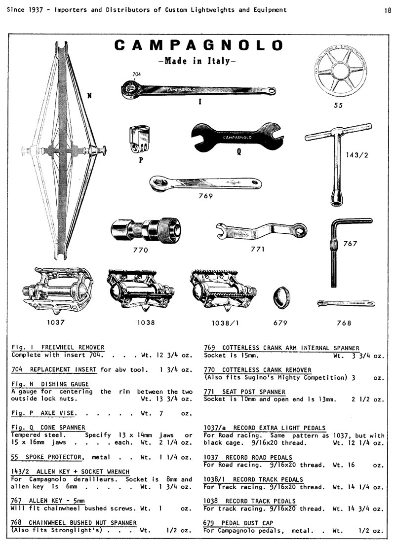 p18 Campy pedals and tools