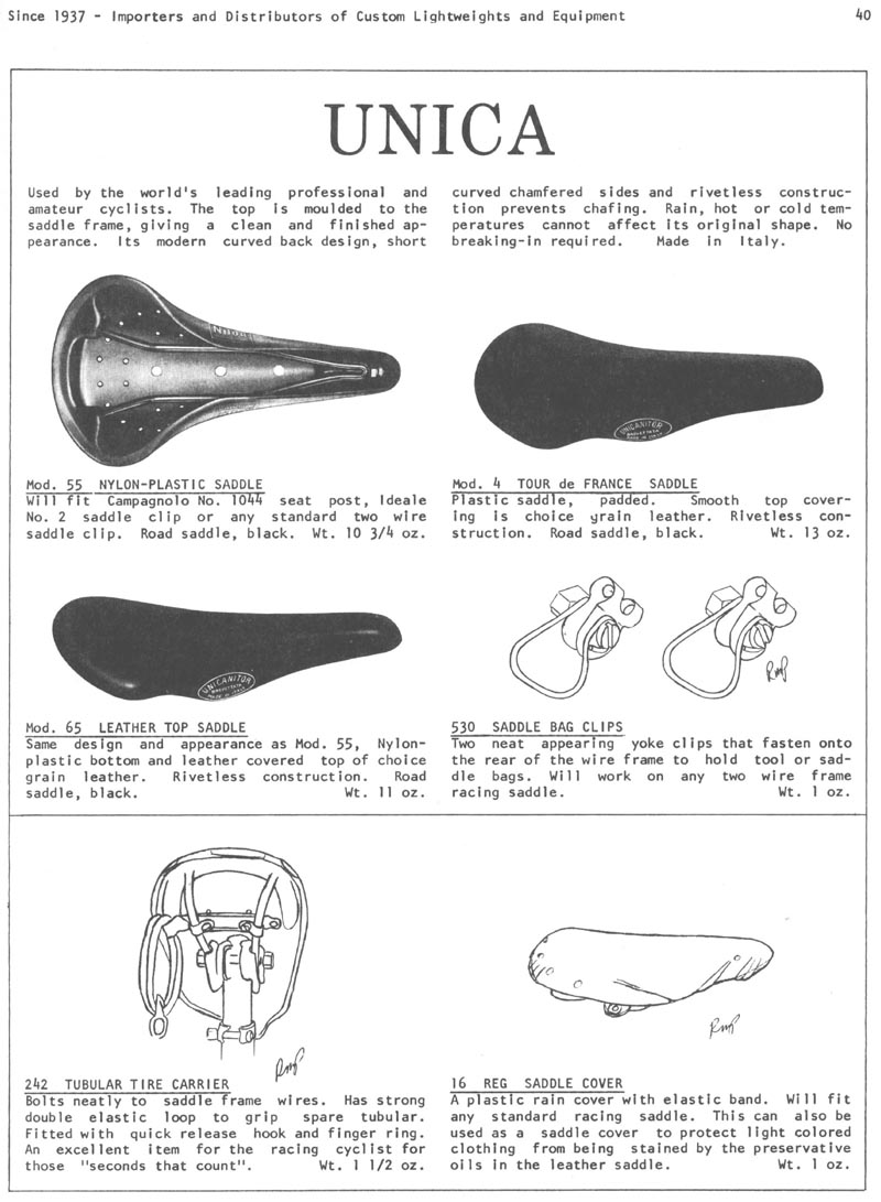 p40 Unica saddles