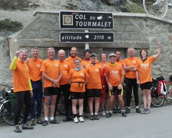 The Breton Bikes Charity Ride at the Top!