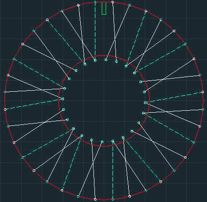 36 spokes on modified 24-spoke hub, right spokes crossed