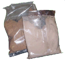 Plastic powder packets
