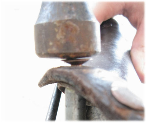 Pounding rivets
