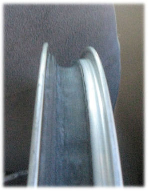 Rim tape too wide