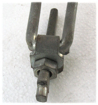 Clip, bolt and nut installed