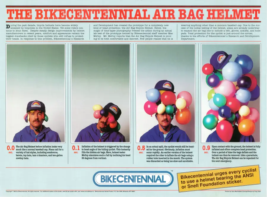 air-bag helmet poster