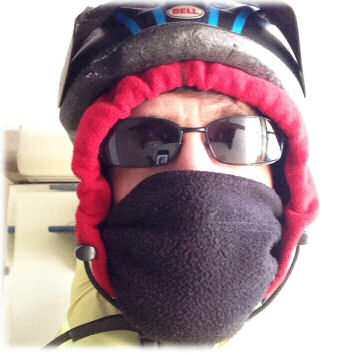 John Brooking in winter gear