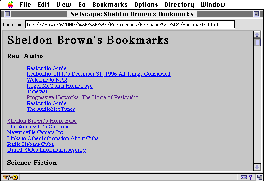 Browser bookmark