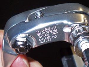 Reach Markings on Shimano Brake Caliper