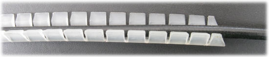 Channel for cable housing with barcon