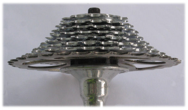 cassette with dished sprocket