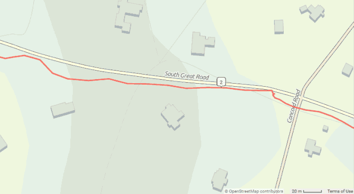Example of GPS wander