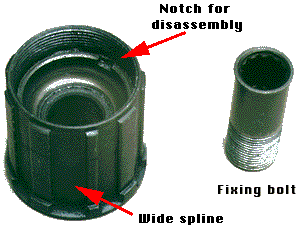 disassemble shimano cassette