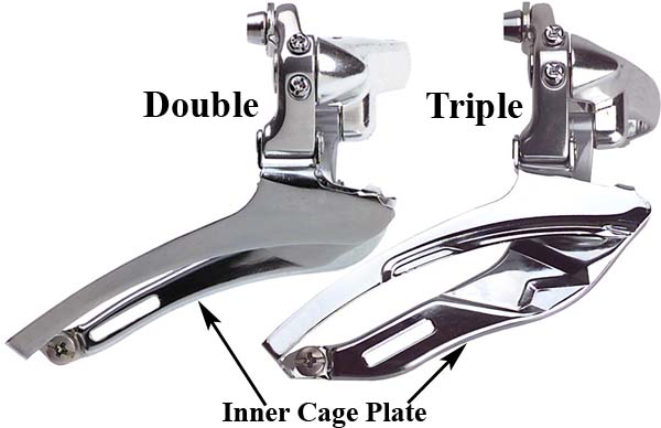 shimano 3 speed front derailleur