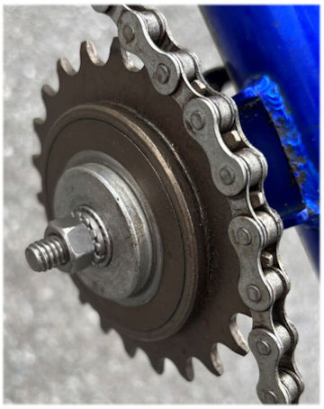 Idler completely assembled