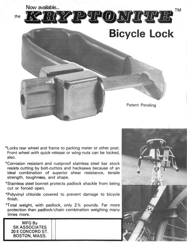 Kryptonite lock ad
