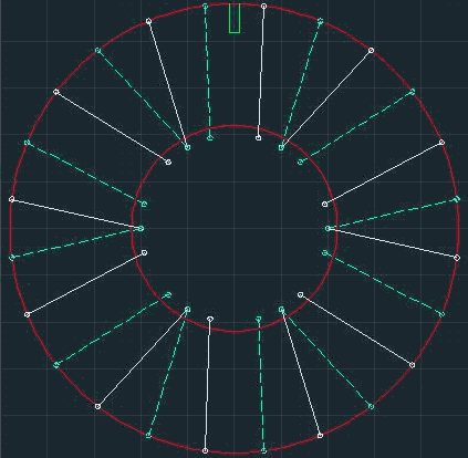 Wheel with paired spokes at the hub