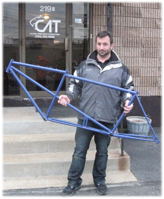 powder-coated frame