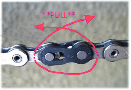 shimano chain removal