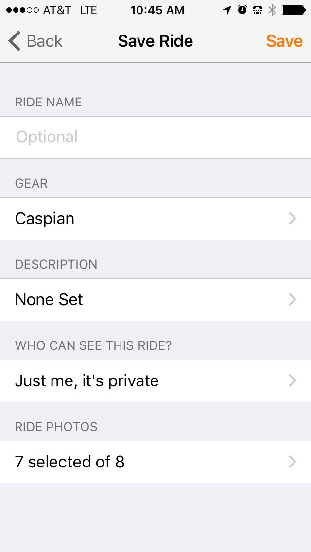 save Options screenshot