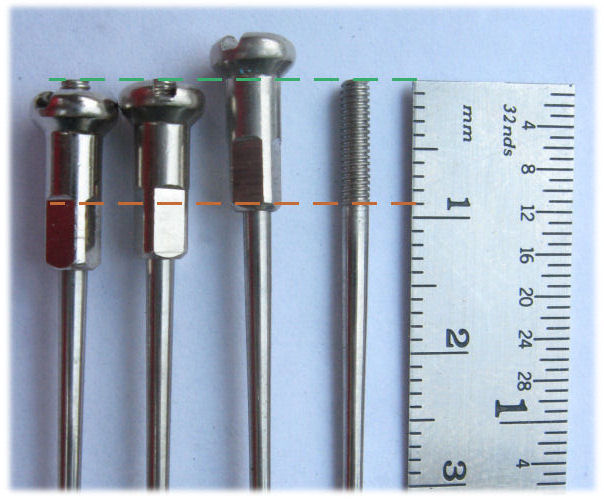 Z Spoke Size Chart