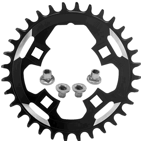 ShelBroCo QuadraTech Chainring and Bolts