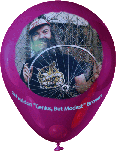 Sheldon "Genius But Modest" Brown iwth Symmetrispoike PowerWheel