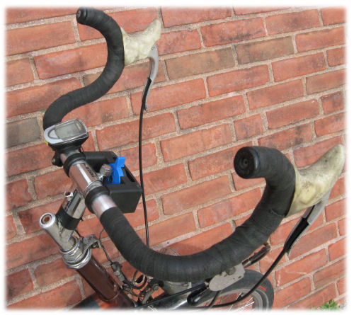 Inverted drop bars on a Raleigh Twenty