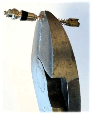 Cutting a Schrader valve core