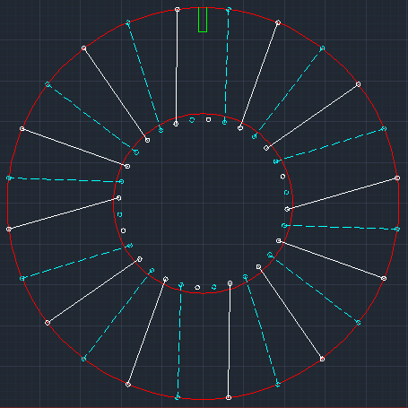 36-spoke hub, 24-spoke rim