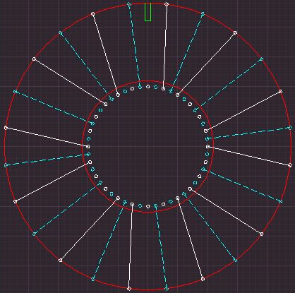 Wheel with 48-spoke hub and 24-spoke rim