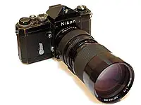 Nikon F with Vivitar 90-180 Zoom Lens