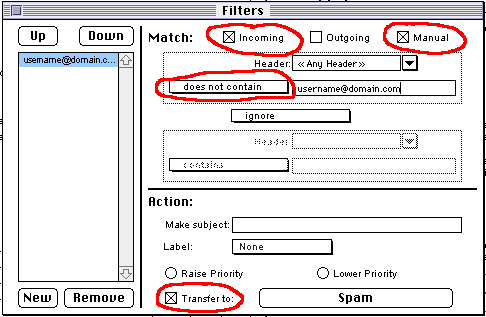 Eudora Filters