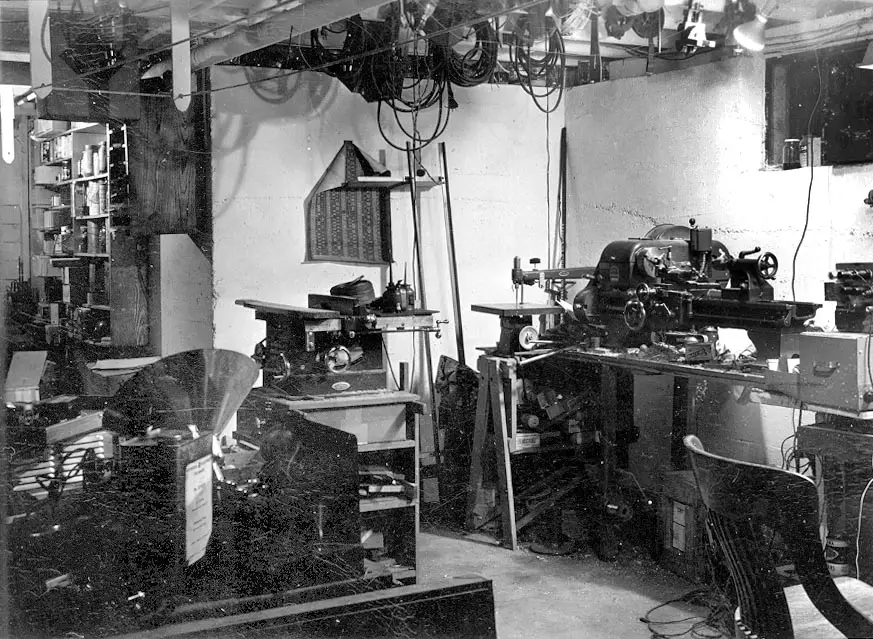 George Brown's workshop