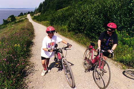 Up the hill to the light house.