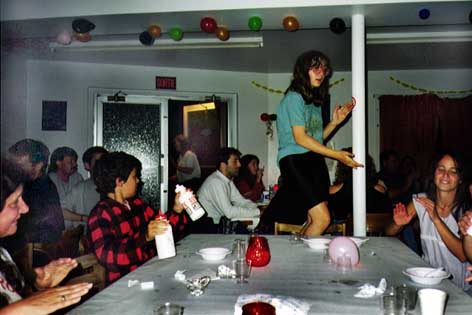 Tova dancing.
