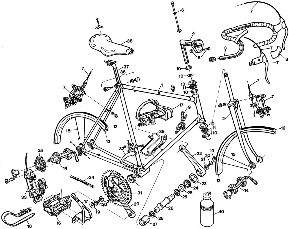 All bicycle sales parts