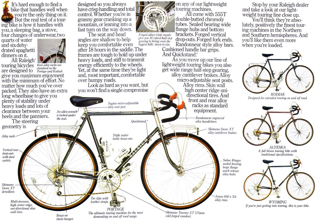 What did Raleigh call it s Touring Bikes Bike Forums