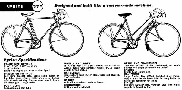 vintage raleigh sprite