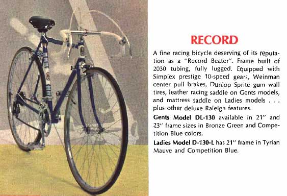 1968 Raleigh Record