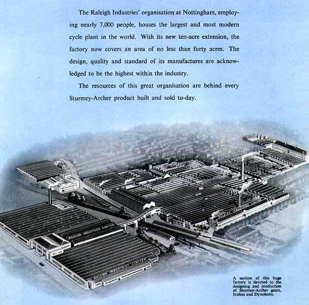 Raleigh Factory, Nottingham 1952