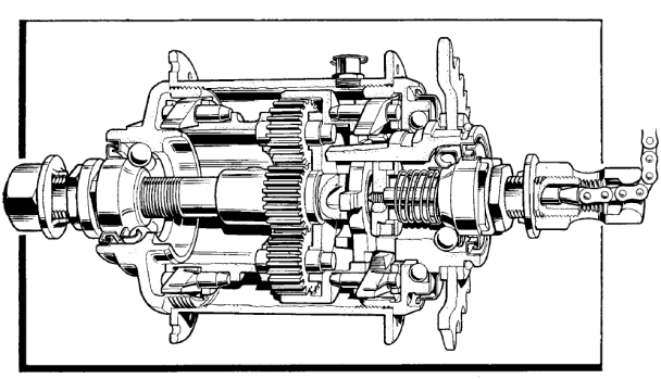 three speed hub