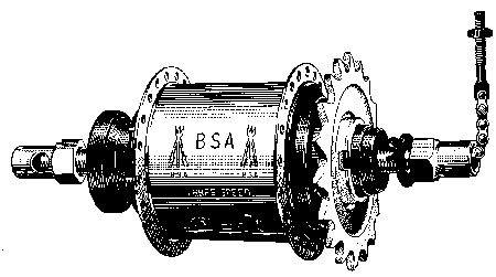 bsa 3-speed hub